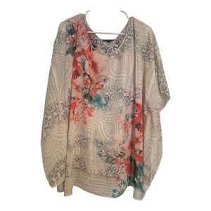G Collection Sequined Floral Top 3x